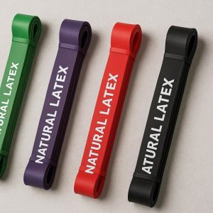 2 Natural Latex Pull Up Assist Bands For Upper Body Workout And Professional Strength Training