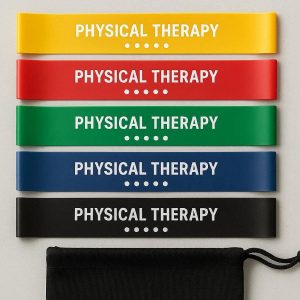 4 Mini Loop Resistance Bands Set For Physical Therapy And Creative Glute Toning Workouts Anywhere